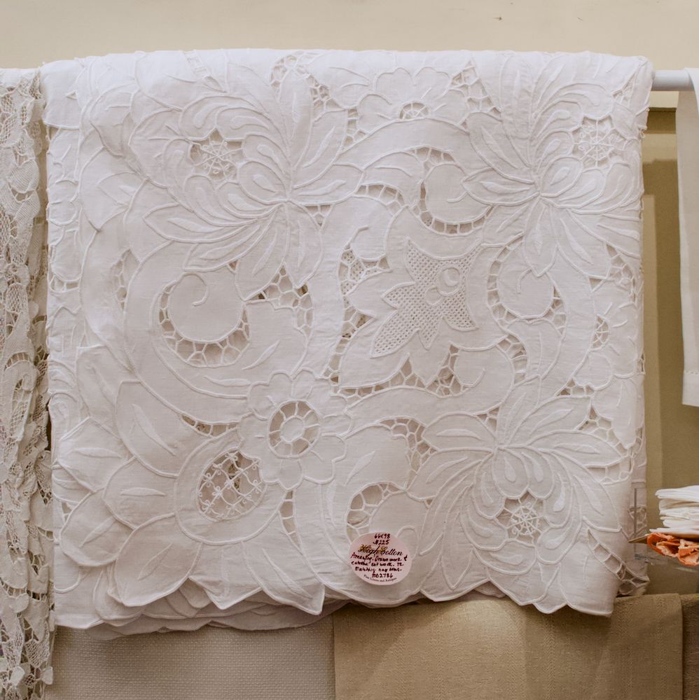 Shop Amazing drawn work & cut work table cloth | Hunt & Gather