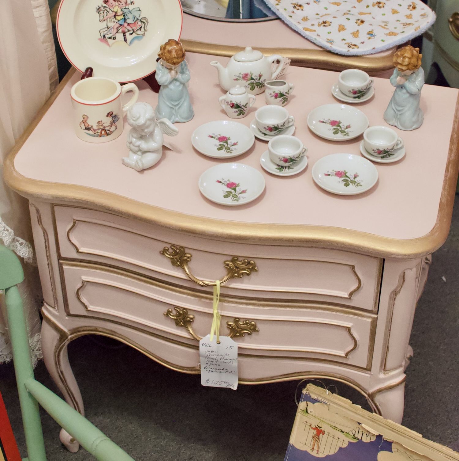 Shop Vintage Thomasville French provincial night stand 1 of pair