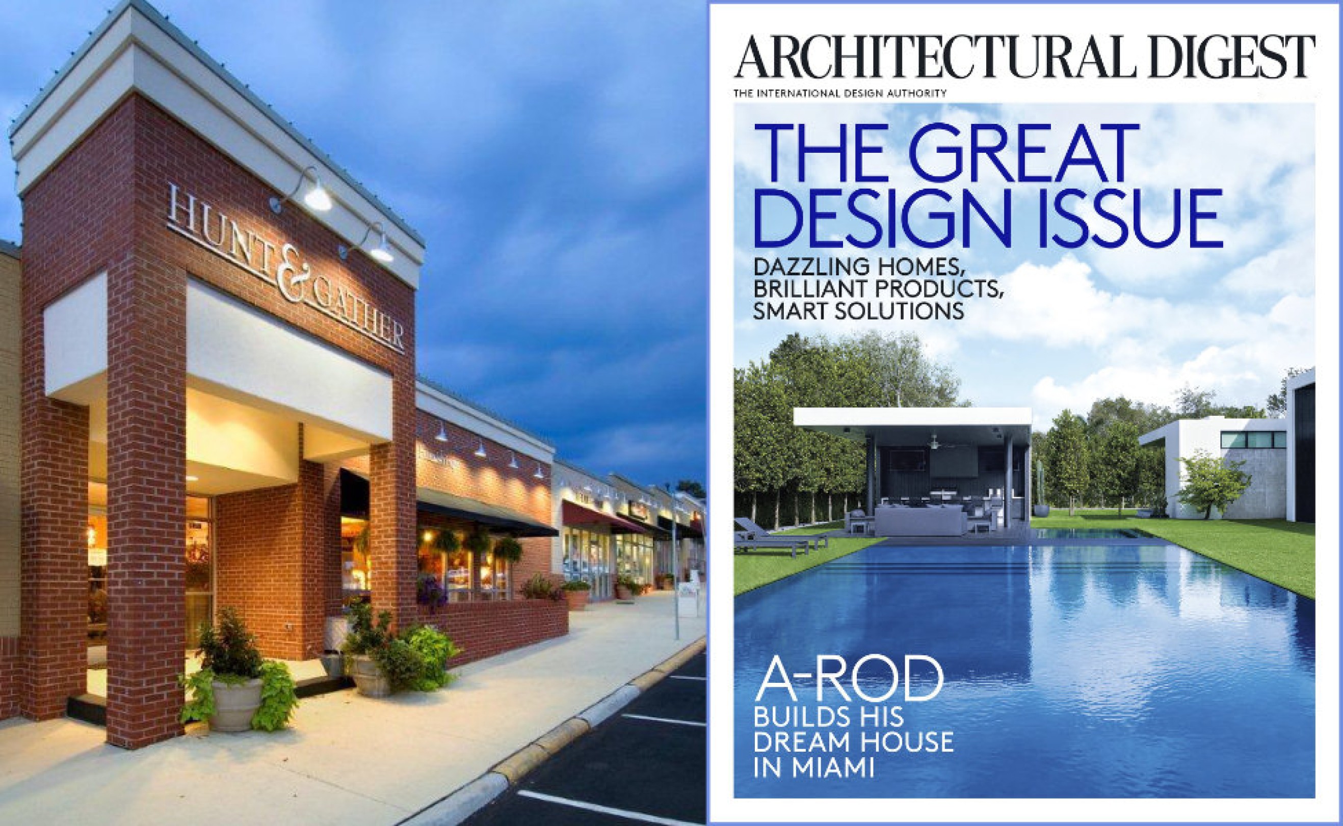 Banner Image: Hunt & Gather in Architectural Digest.