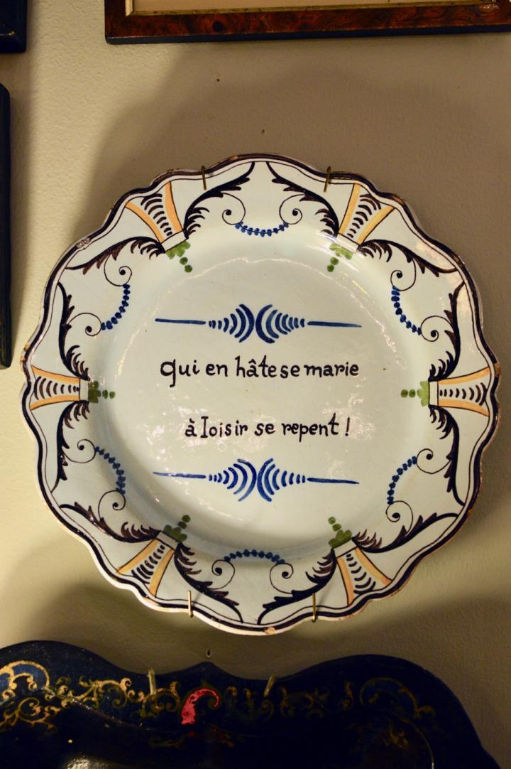 Shop 19th century French fiancé plate | Hunt & Gather