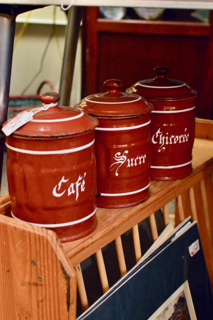 Shop Vintage French 3pc canister set | Hunt & Gather