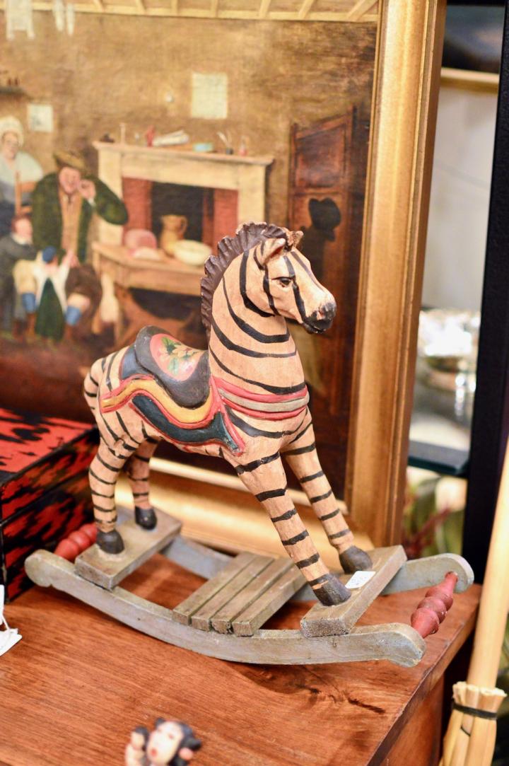 Shop Small zebra rocking horse | Hunt & Gather