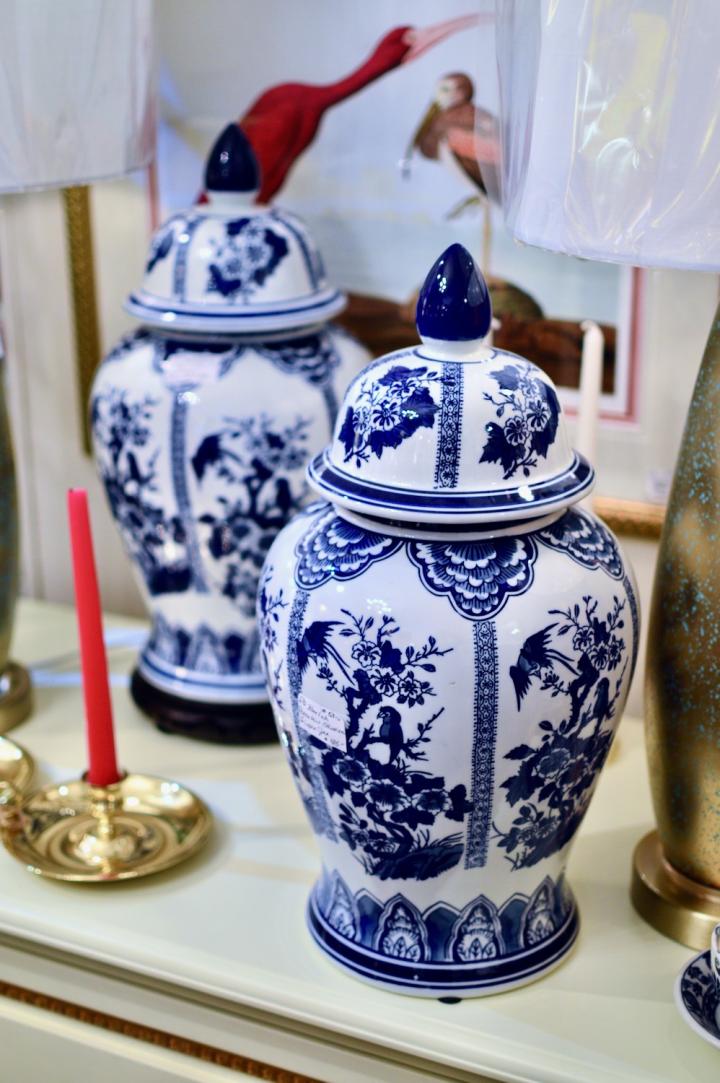 Shop Blue & white porcelain chinoiserie ginger jar | Hunt & Gather