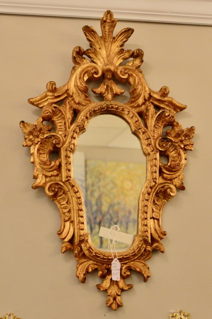 Shop Small gilded ornate mirror | Hunt & Gather