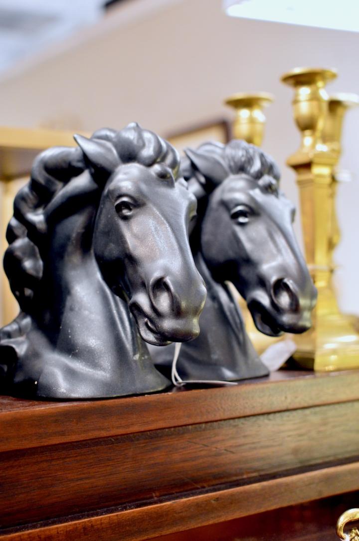 Shop Heavy pair of horse bookends | Hunt & Gather