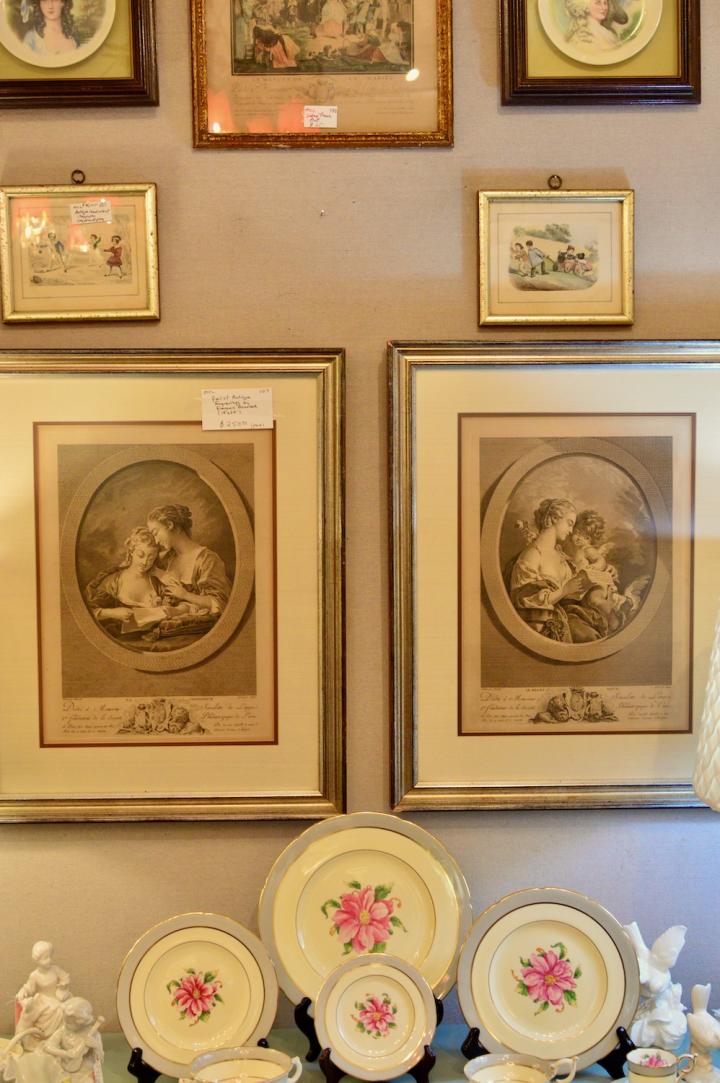 Shop Pair of antique engravings by Francois Bouchere | Hunt & Gather