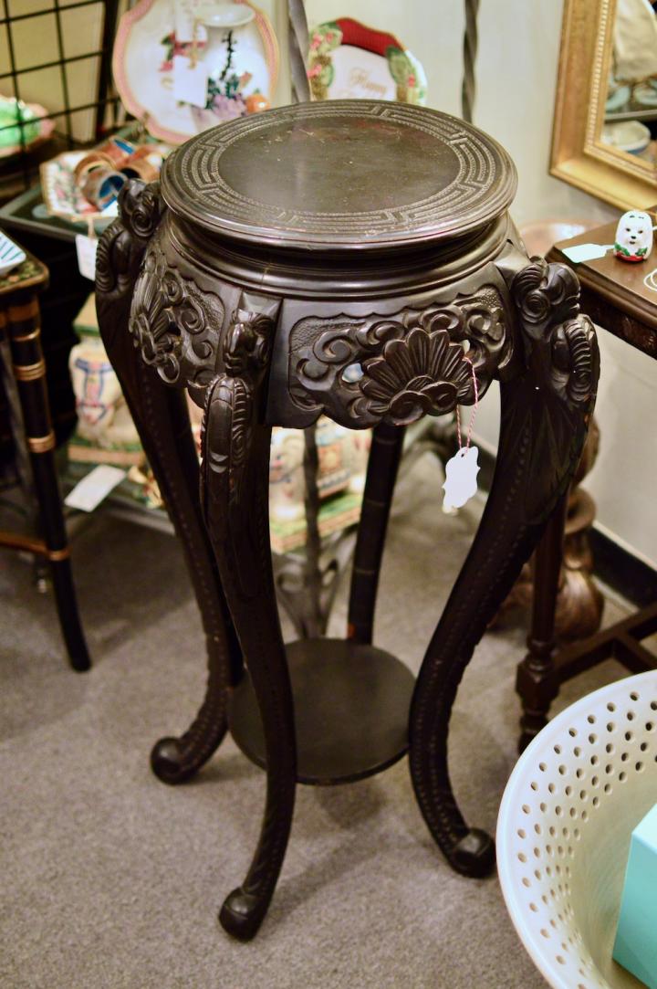 Shop Large hand carved Asian stand | Hunt & Gather