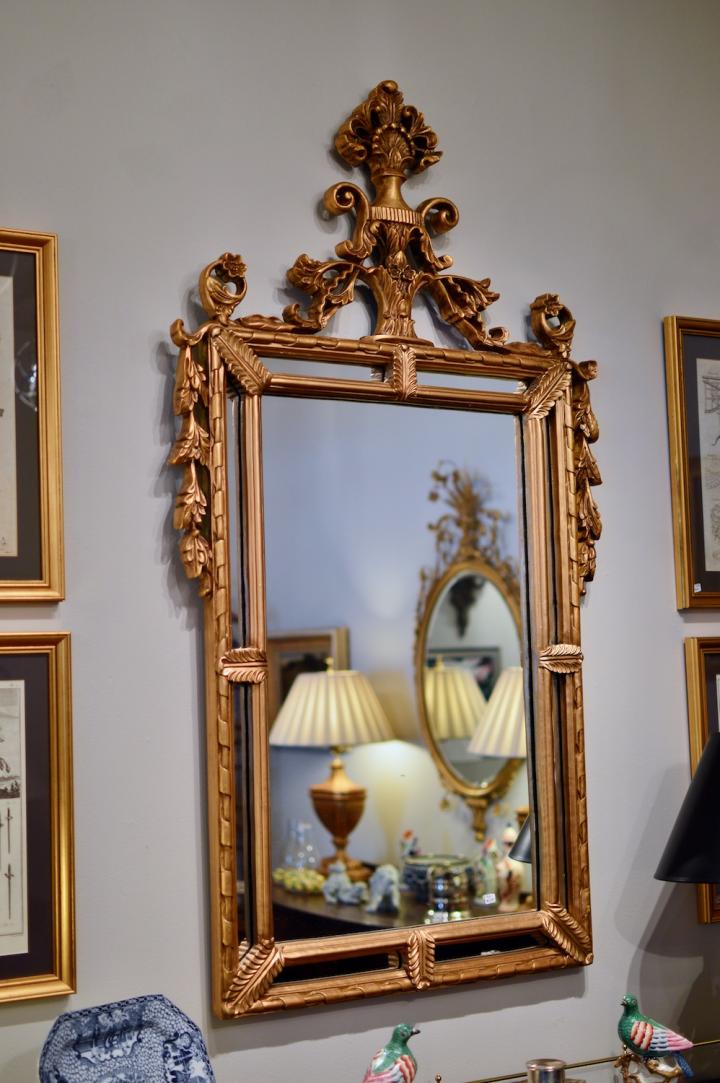 Shop Large gold leaf pattern mirror | Hunt & Gather