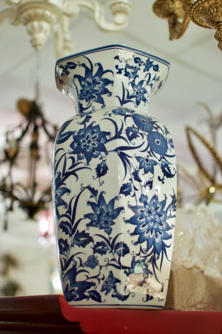 Shop Blue & white floral vase | Hunt & Gather