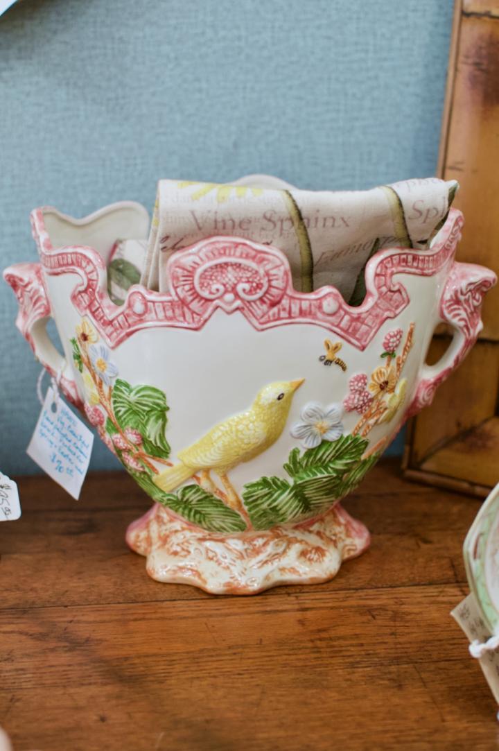 Shop Vintage beautiful hand painted ceramic bowl | Hunt & Gather