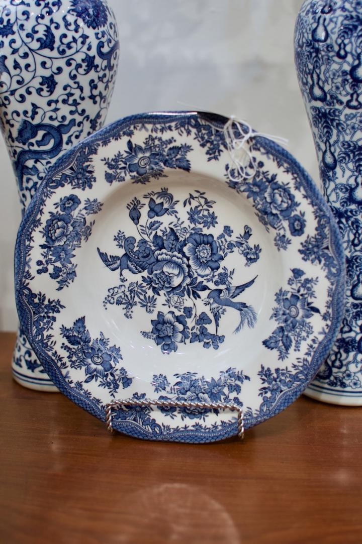 Shop Wedgwood blue & white bowl - pheasants | Hunt & Gather