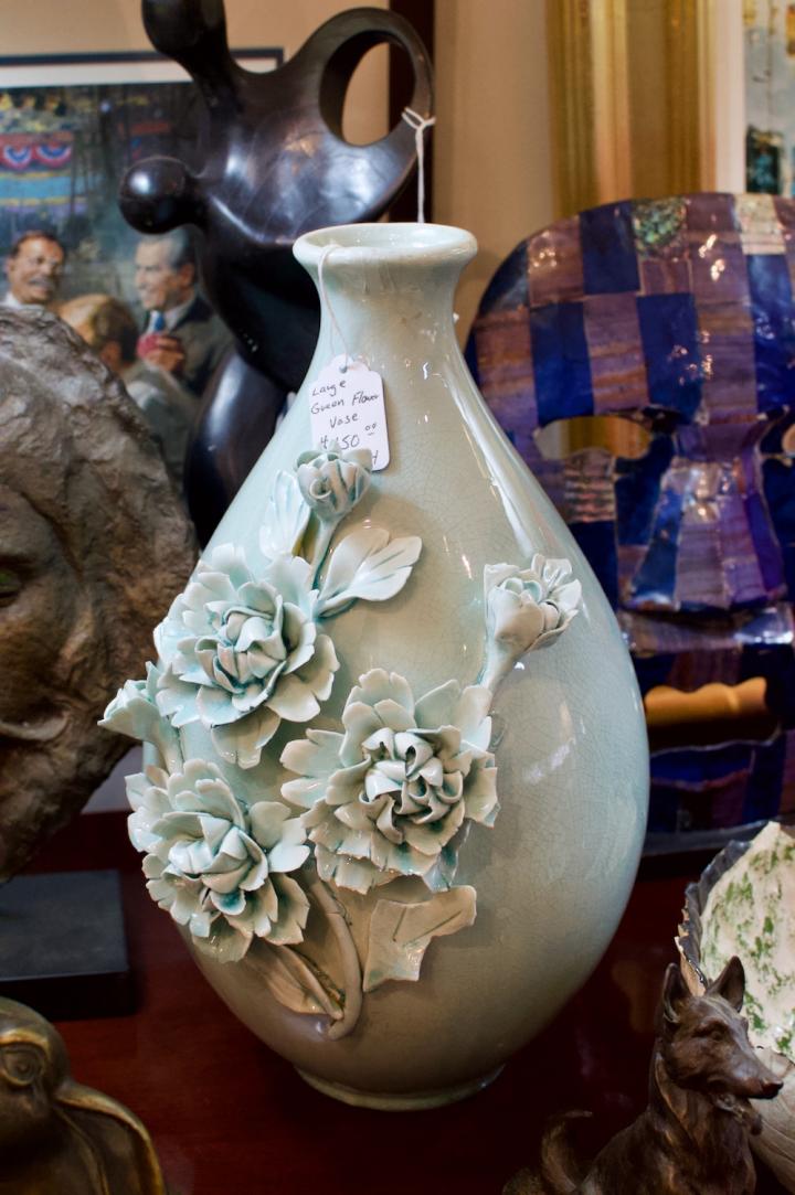 Shop Large green flower vase | Hunt & Gather