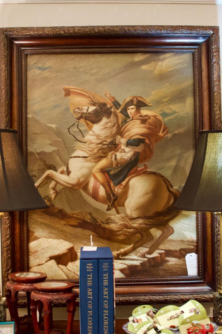 Napoleon Bonaparte on horseback