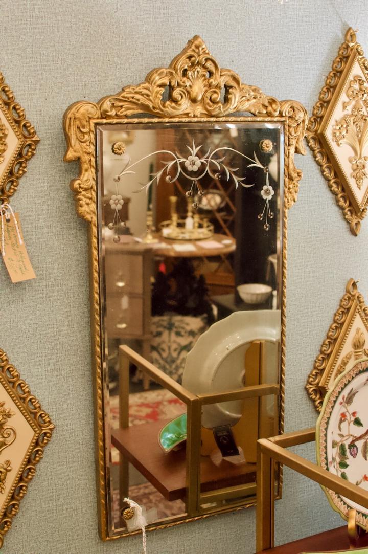 Shop Vintage antique wood mirror | Hunt & Gather