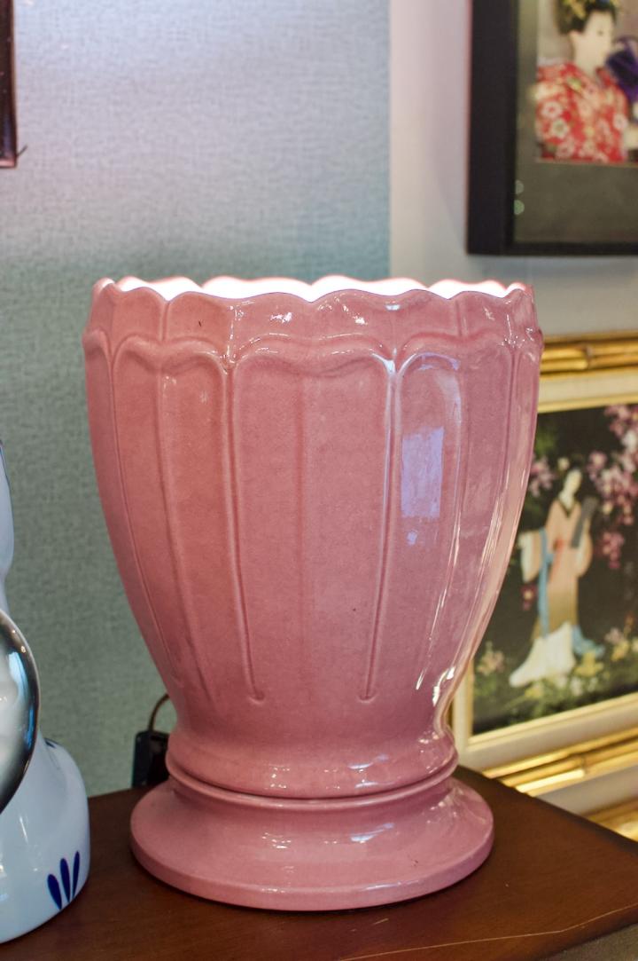 Shop Vintage blush pink Hollywood Regency up lights pair | Hunt & Gather