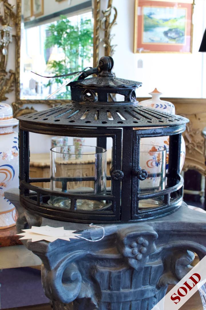 Shop Cast iron style lantern - 2 candles | Hunt & Gather