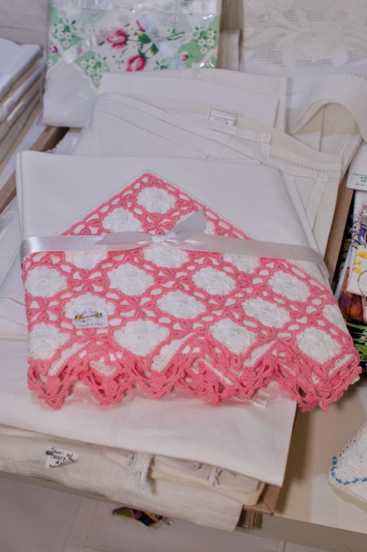 Shop Pillow cases w/ pink crochet | Hunt & Gather