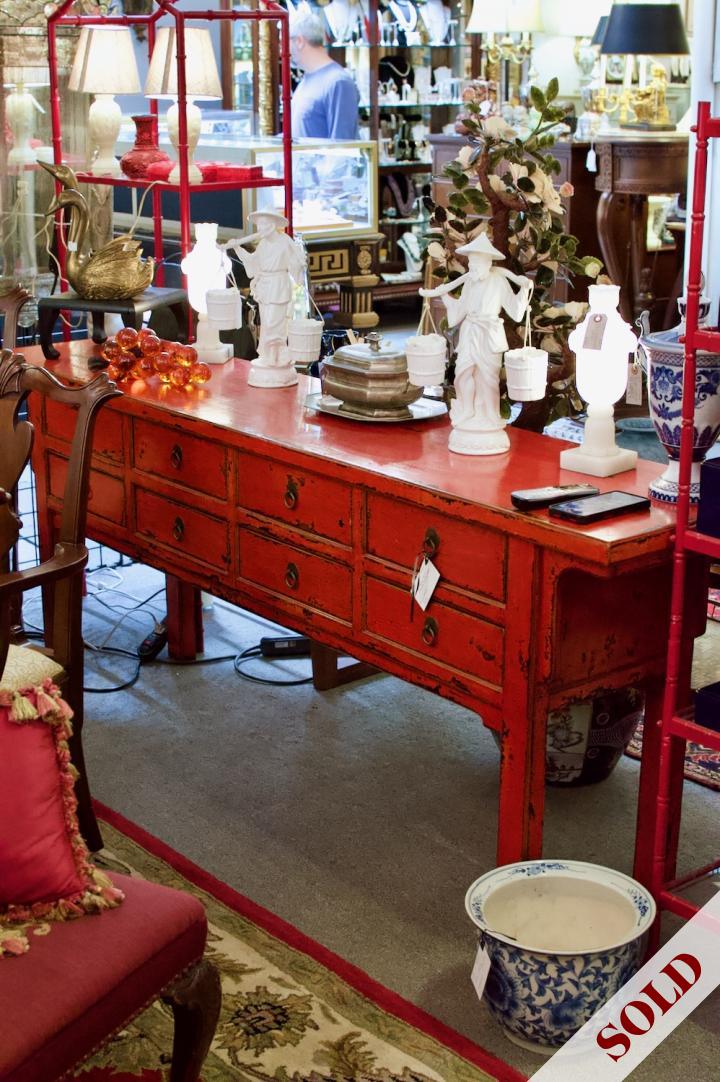 Shop Chinese red console table | Hunt & Gather