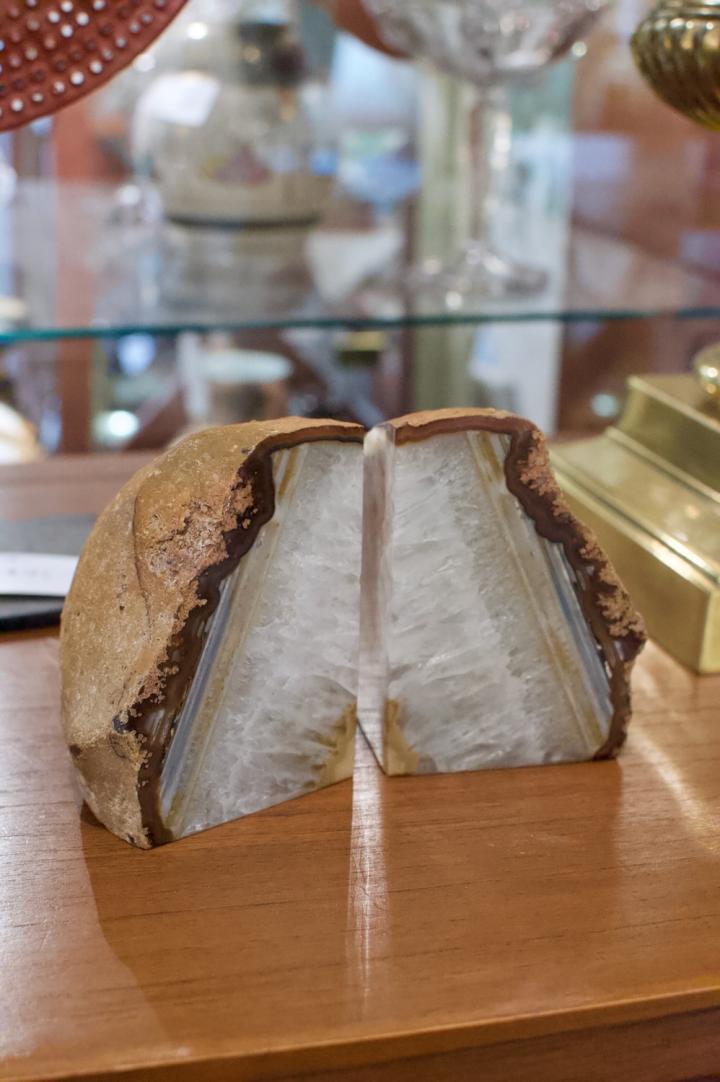 Shop Gold geode bookends | Hunt & Gather