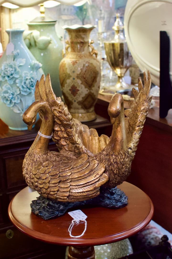 Shop Gilded swan figure | Hunt & Gather