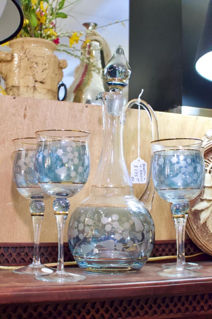 Shop Decanter & 4 glasses | Hunt & Gather