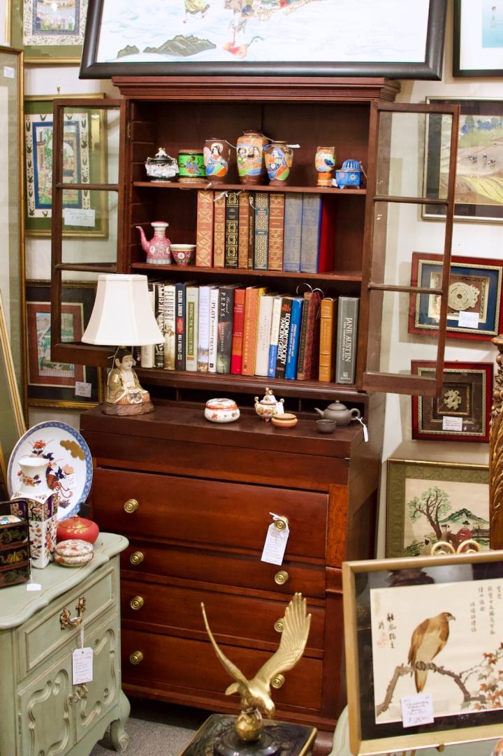 Shop Antique mahogany secretary bookcase | Hunt & Gather
