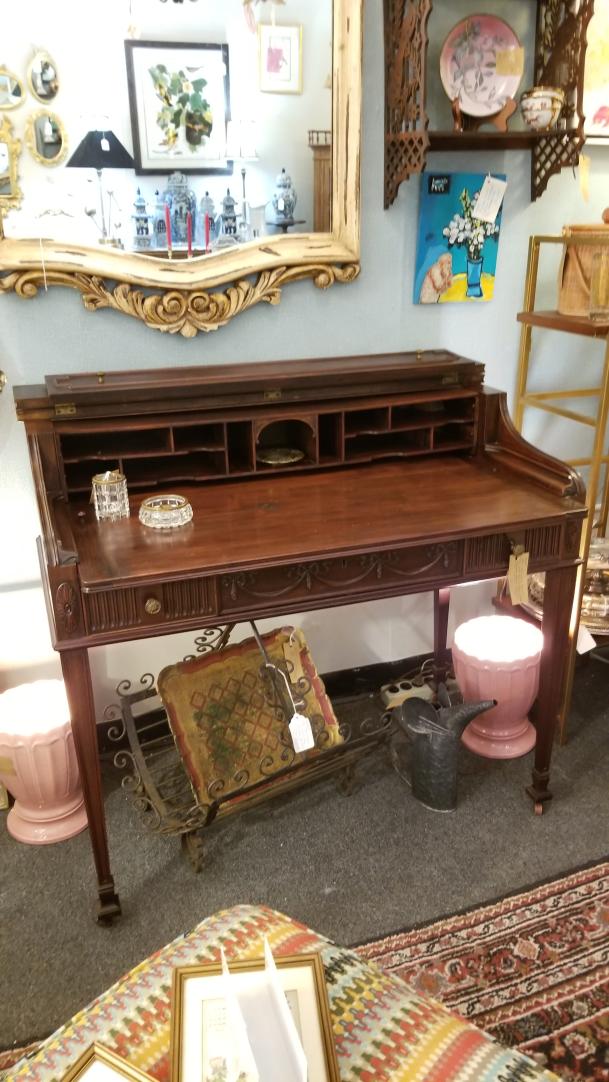 Shop Antique mahogany writing desk. 1920's | Hunt & Gather