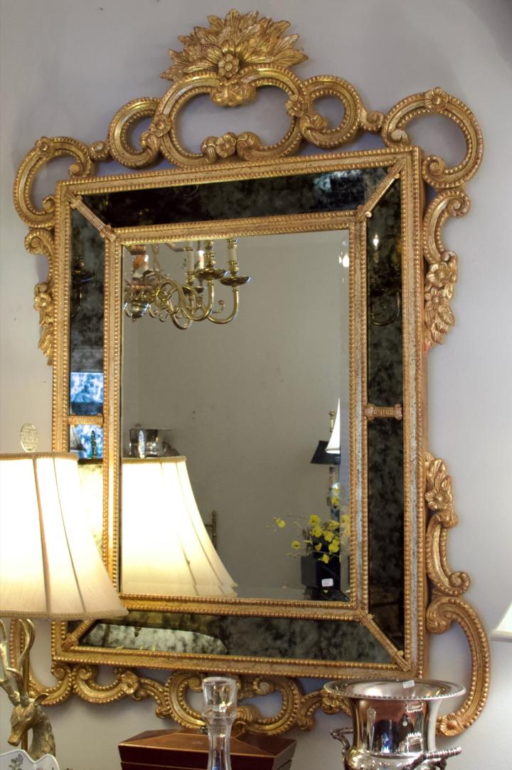 Shop Ornate gilt framed scroll leaf mirror | Hunt & Gather