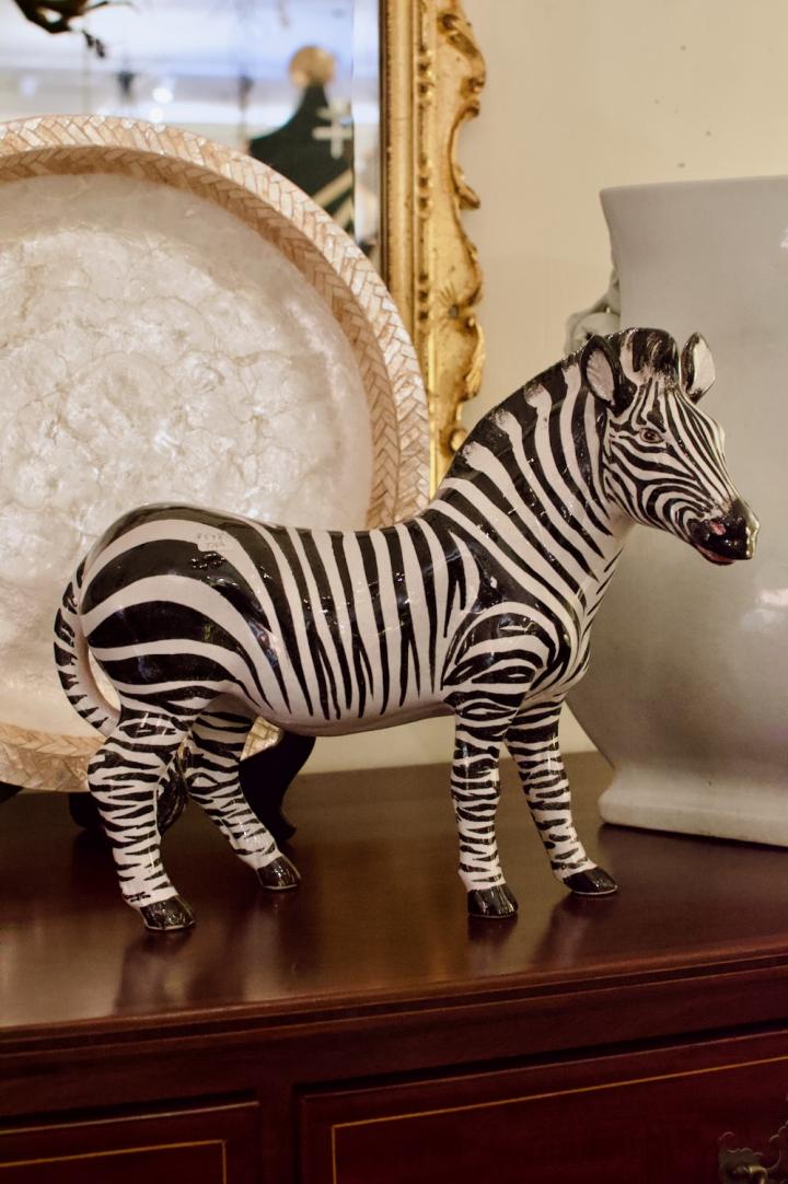 Shop Ceramic zebra statue, made in Italy | Hunt & Gather