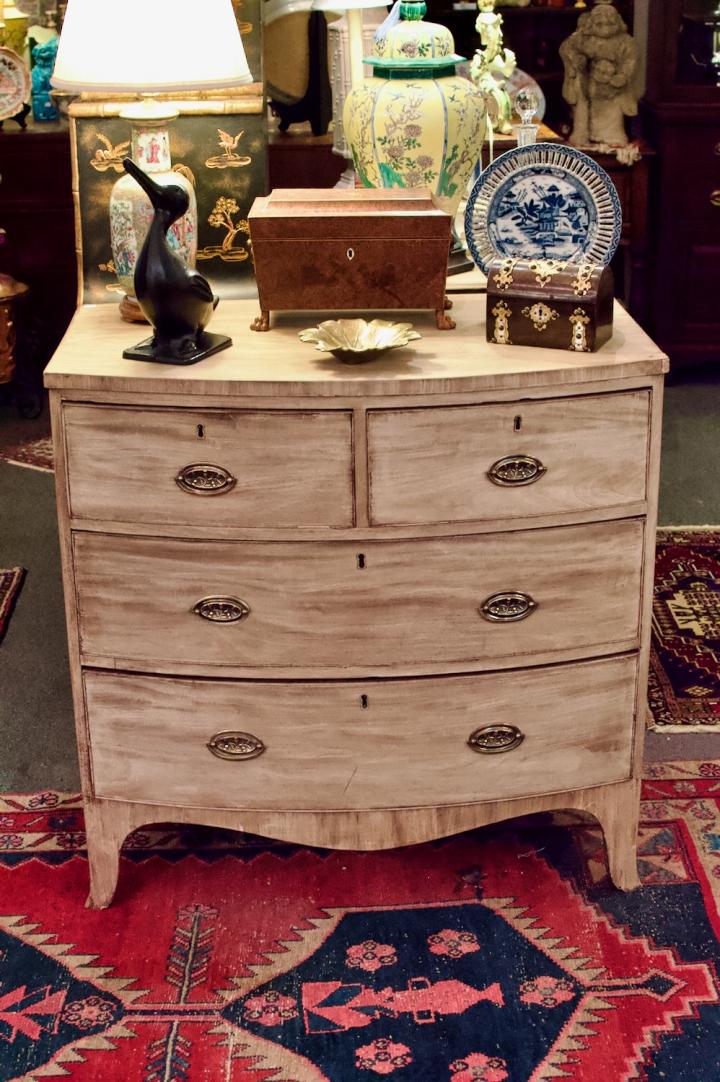 Shop 2 over 2 bow front chest of drawers. | Hunt & Gather