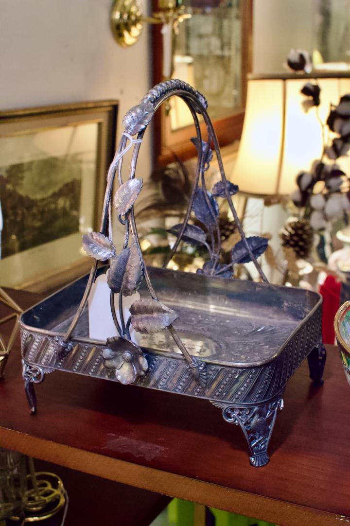 Shop Vintage silverplate pretty Victorian caddy | Hunt & Gather