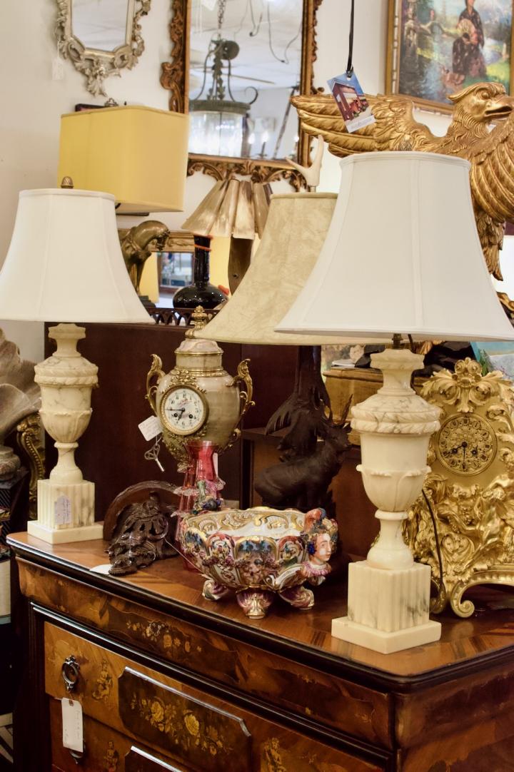 Shop Pair of Italian alabaster lamps | Hunt & Gather