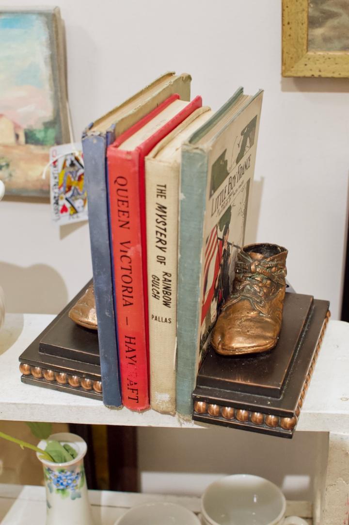 Shop Pair of baby shoes bookends | Hunt & Gather
