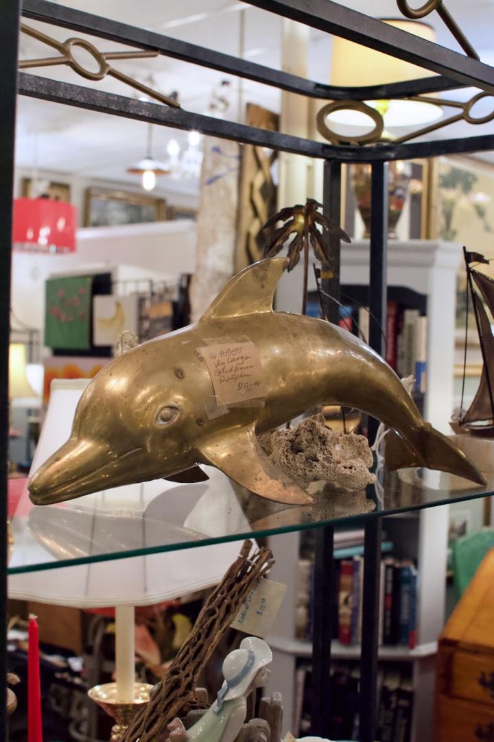 Shop Vintage large solid brass dolphin | Hunt & Gather