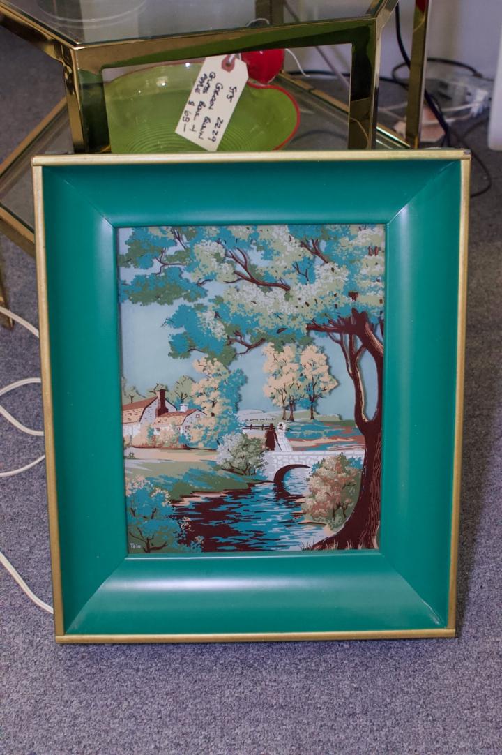 Shop Vintage reverse painted shadow box 1950’s | Hunt & Gather