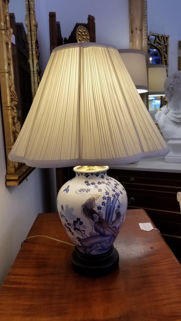 Shop Blue and white Chinoiserie Lamp | Hunt & Gather