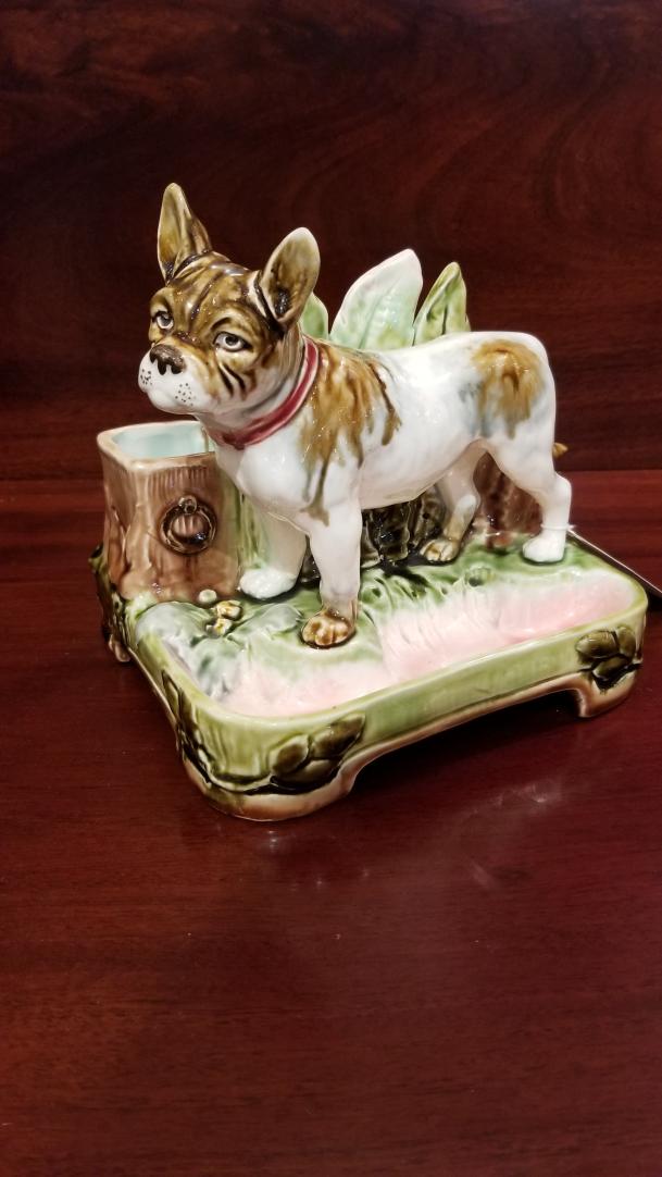Shop Rare antique majolica bull dog | Hunt & Gather