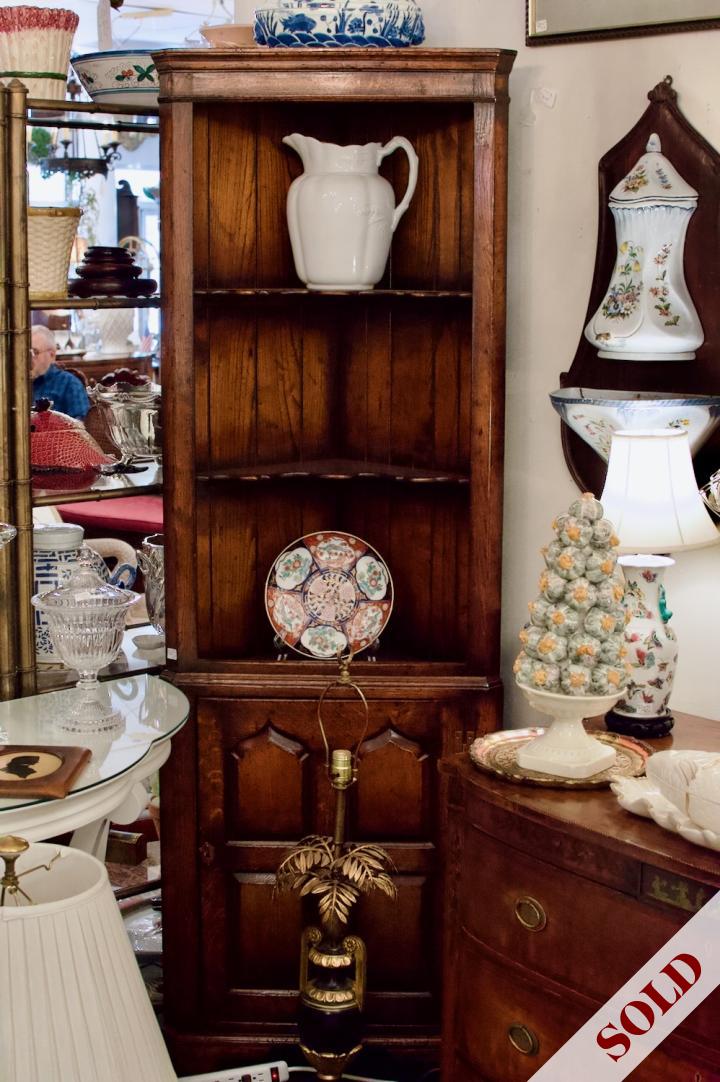 Shop English antique corner cabinet | Hunt & Gather