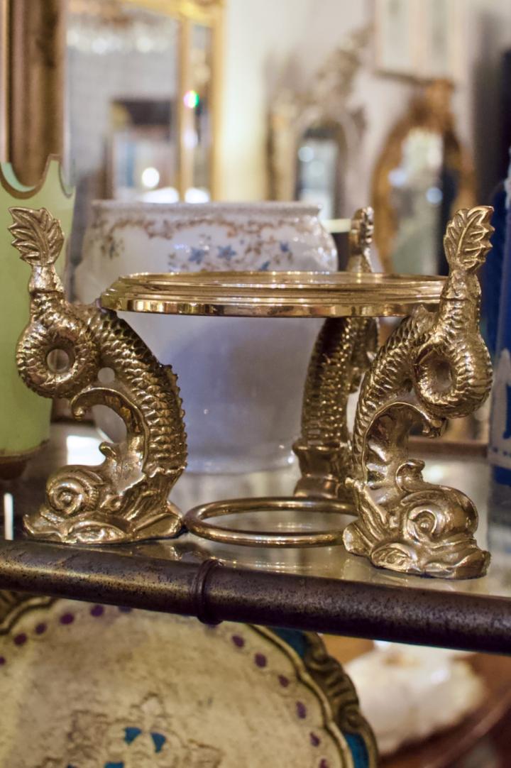 Shop Brass dolphin fish candle holder | Hunt & Gather