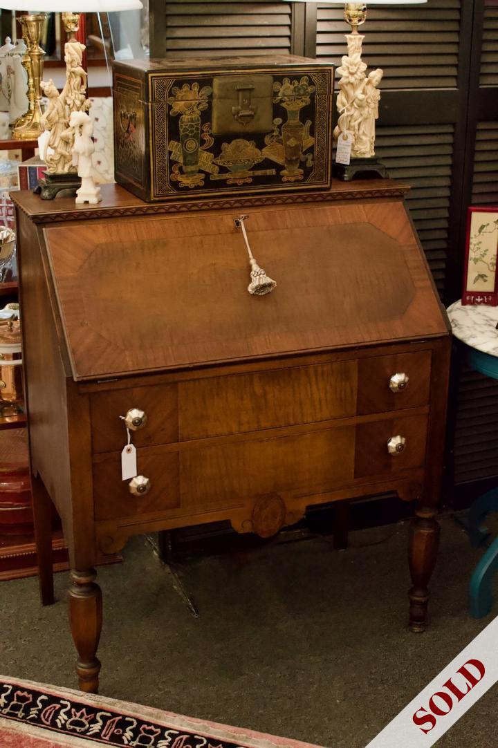 Shop Antique mahogany slant front desk | Hunt & Gather