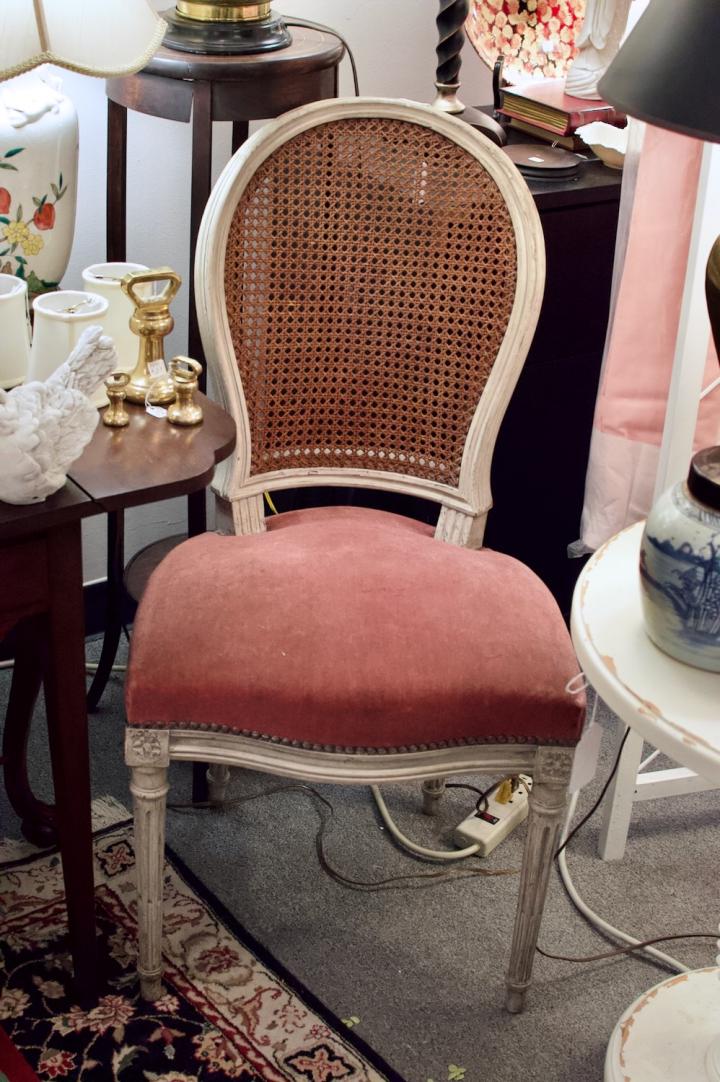 Shop Vintage French cane back side chair | Hunt & Gather