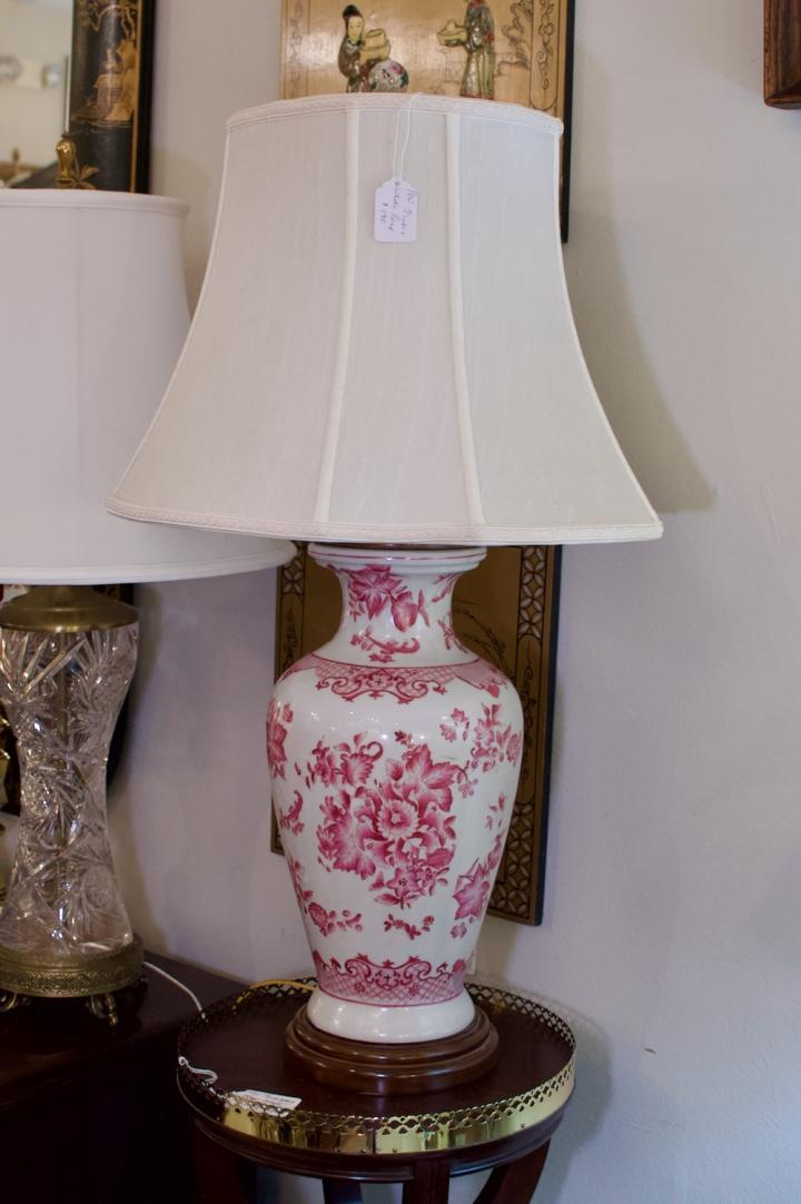 Shop Pink & white lamp | Hunt & Gather