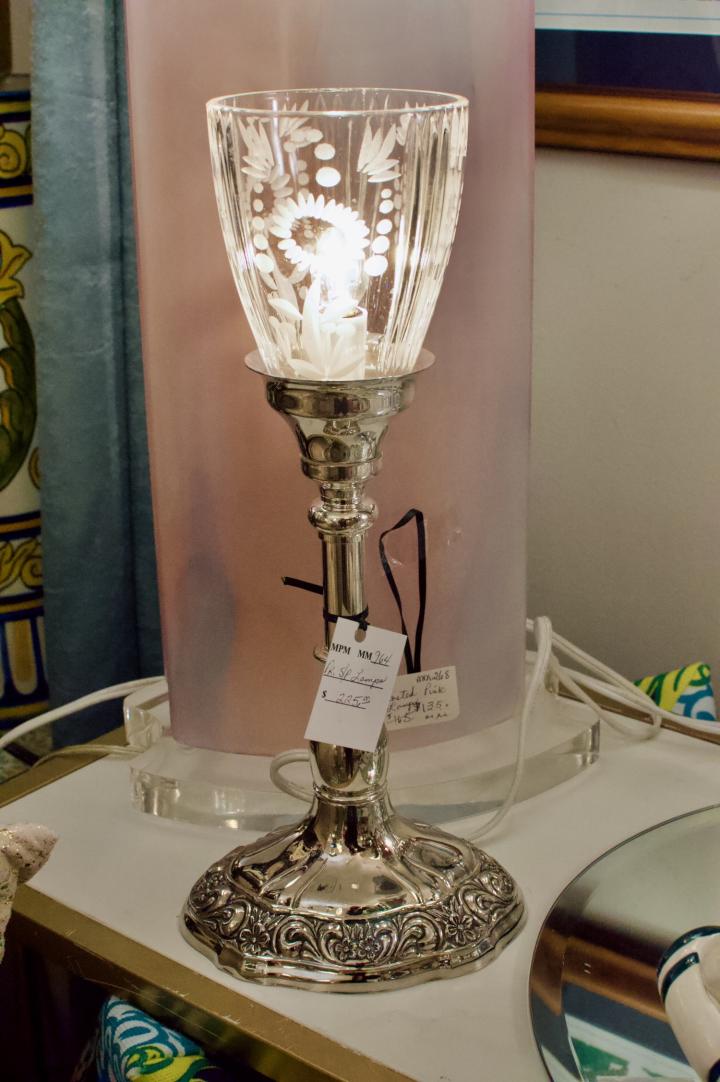 Shop Pair silver plate lamps | Hunt & Gather