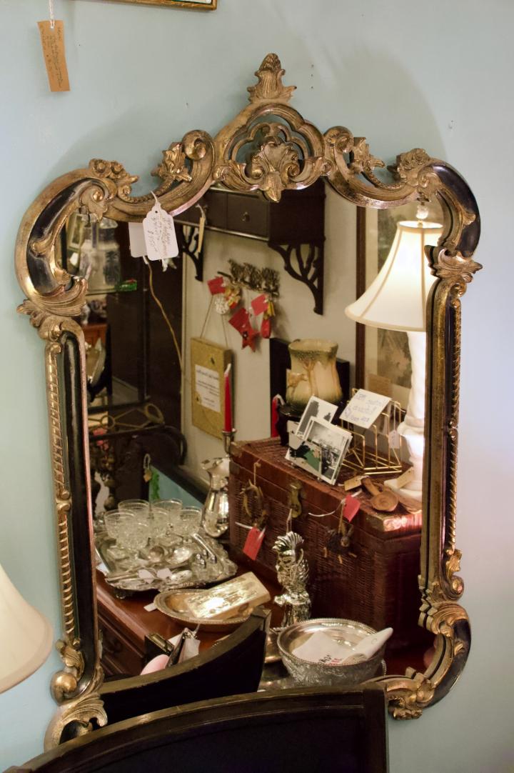 Shop Vintage Labarge gilt & black mirror | Hunt & Gather