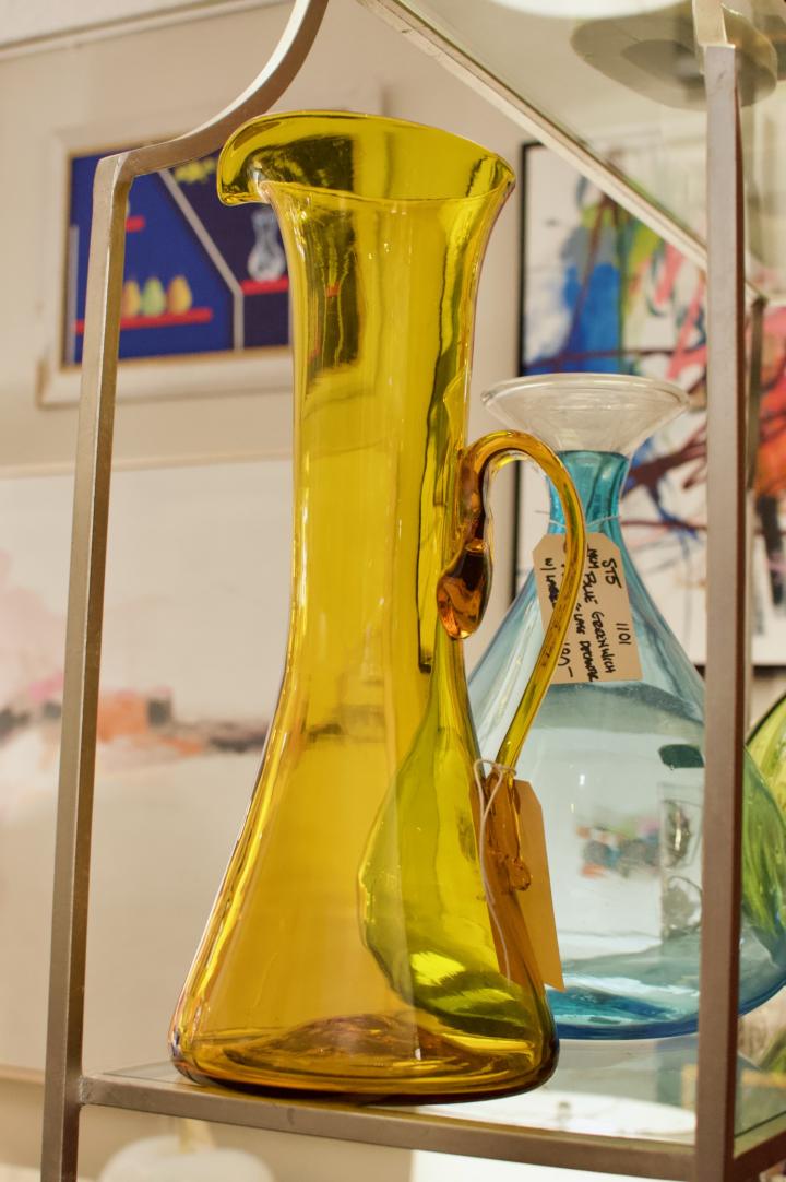 Shop MCM amber glass pitcher | Hunt & Gather