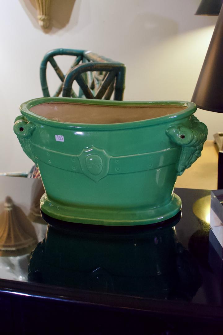 Shop Green ceramic planter | Hunt & Gather