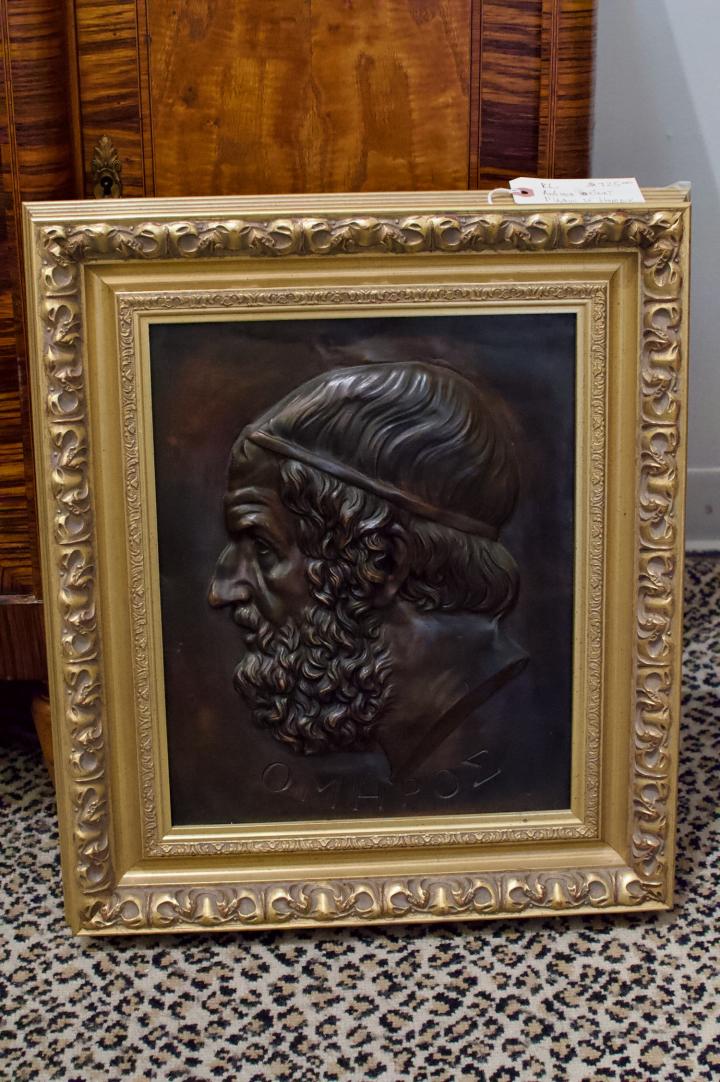 Shop Antique portrait - plaque of Homer | Hunt & Gather