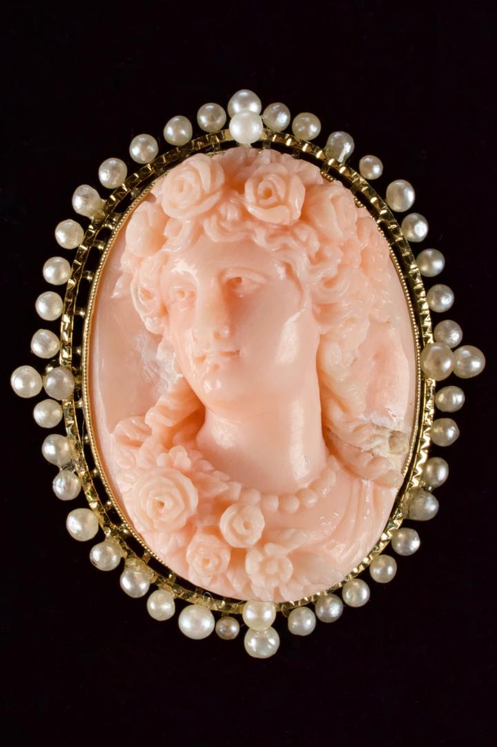 Shop Victorian carved coral cameo | Hunt & Gather