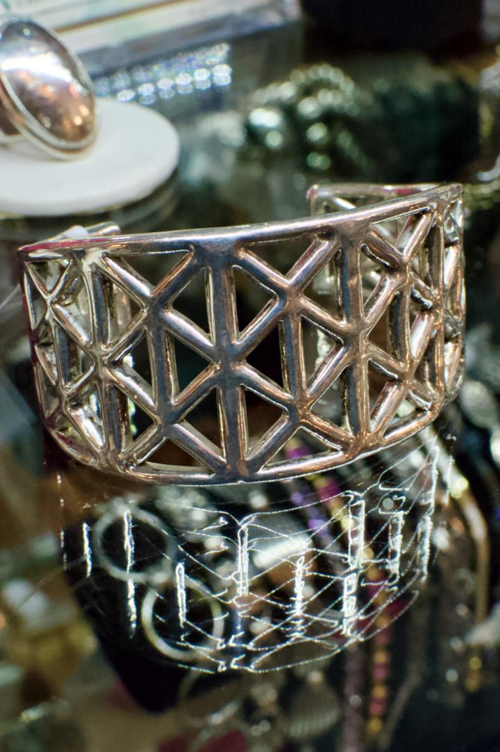 Shop Sterling electroform geometric cuff | Hunt & Gather