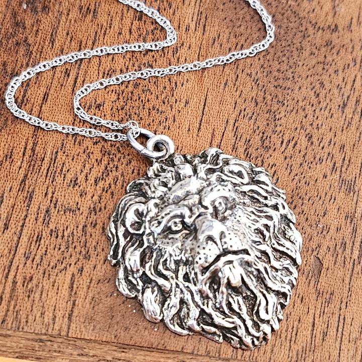 Shop Sterling Silver Lion Pendant Necklace | Hunt & Gather